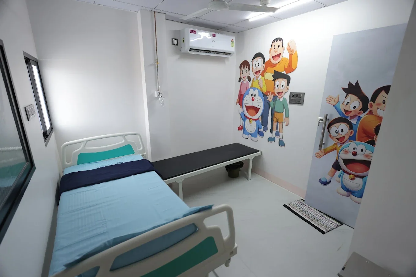 Doraemon room bed area