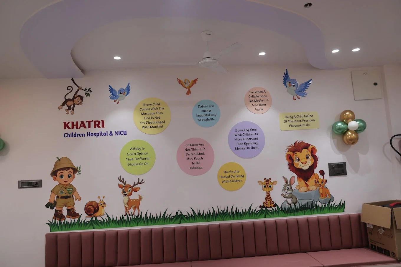 Reception quotes wall